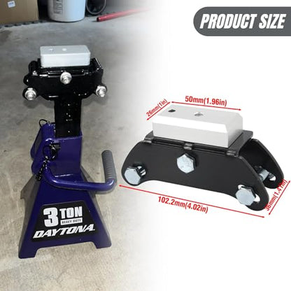 Aluminum 3-4 Ton Jack Stand Adapter, Jack Pad Adapter for BMW, Mini, Toyota Supra A90 A91 & Nissan GTR, 2PCS
