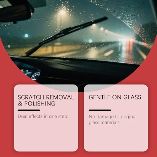 Glass Scratch Remover Kit, Windscreen Scratch Repair for Car Windshield, Home Glass Polishing Powder Compound, Removes Scratches, Swirls, Water Spots from Windows Mirrors (4Pcs) - color: 4Pcs