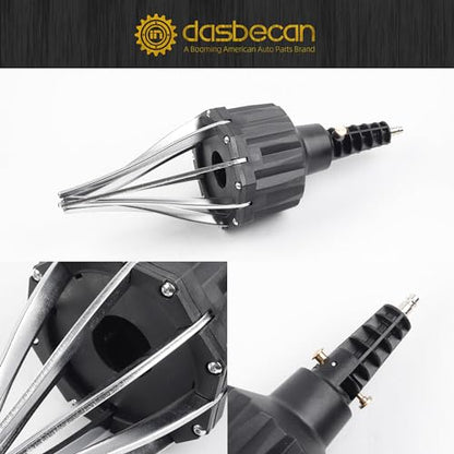 Dasbecan Upgraded Pneumatic CV Boot Expander Tool, CV Boot Clamp Tool Kit | Black Universal CV Axle Boot Spreader with 3 CV Joint Boot Clamp Pliers , 1 Boot, 15 Clamps and 4 1/4" NPT Air Hose Nipple - color: Black, size: Pro Kit (3 Pliers + 1 Boot + 15 Cl
