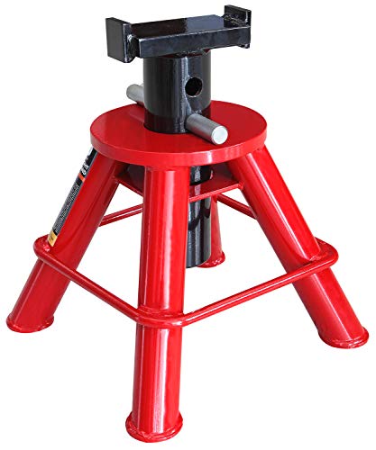 Big RED 10 Ton (20,000 lb) Capacity Heavy Duty Steel Jack Stands, 2 Pack, Low Profile, T90070 - size: 10 ton