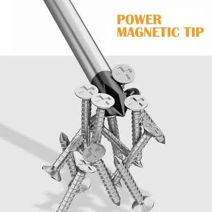 2Pcs Phillips Screwdrivers, Magnetic 6 Inch Shaft Non-Slip Grip Screwdriver PH2 Cross Head 6mm Tip Screwdriver - color: 6 Inch Phillips