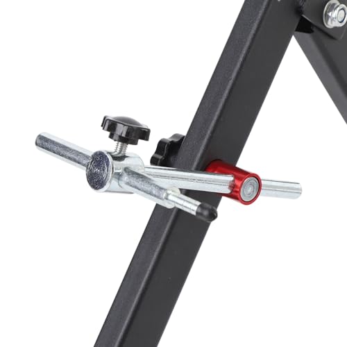 Tbest Wheel Balancer Truing Stand Portable Adjustable Balancing Tool for Sport Bike Fits up to 23in Rim Black