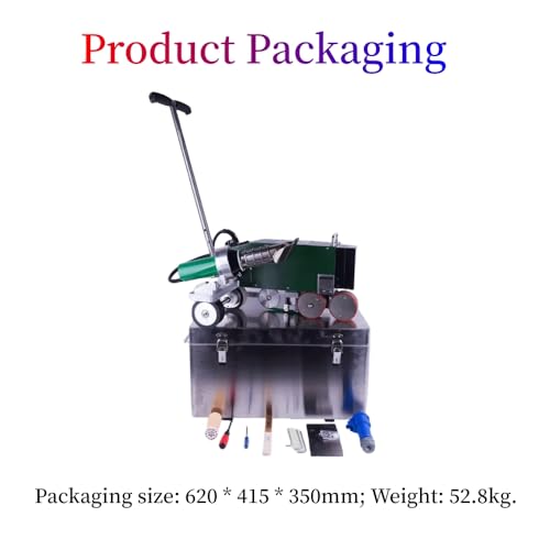 230V 4200W TPO Waterproof Coil Hot Air Welding Machine Roof PVC Edge Sealing Electric Fusion Welding Automatic Crawling Welder Membrane Edge Welding 40mm - size: 230V welder with 120V heat gun set
