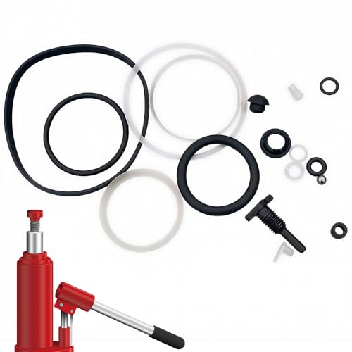 Bottle Jack Repair Kit for 3 Ton 17 Pcs Complete Seal Set with Ram Piston Pump Seals, O-Rings, Gaskets for Hydraulic Vertical Jack