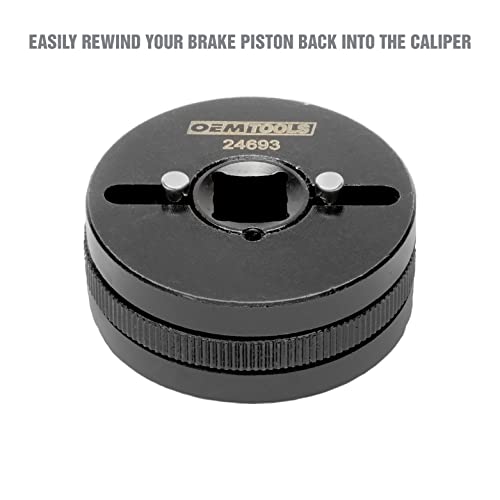 OEMTOOLS 24693 2 and 3 Pin Brake Rewind Adapter Set, Ideal for Disc Brake Service, Featuring Compact Design and Durable Construction, Automotive Brake Maintenance Kit