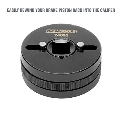 OEMTOOLS 24693 2 and 3 Pin Brake Rewind Adapter Set, Ideal for Disc Brake Service, Featuring Compact Design and Durable Construction, Automotive Brake Maintenance Kit