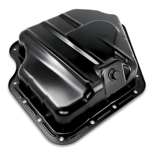 Lower Engine Oil Pan Sump with Drain Plug, Compatible with Dodge Grand Caravan 2011-2020, Journey 2011-2019, Avenger 2011-2014 ＆ Chrysler Town & Country 200 ＆ Ram C/V, ProMaster 1500/2500/3500, 3.6L