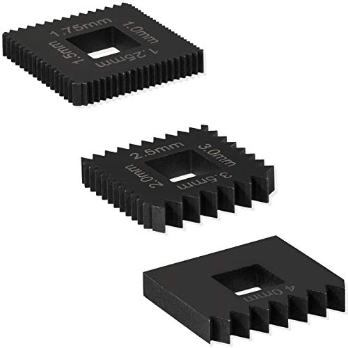 Metric Dies Set Similar to OTC 202817 for 7402 Universal Outside Thread Chaser Heavy Duty Steel Black 3PCS