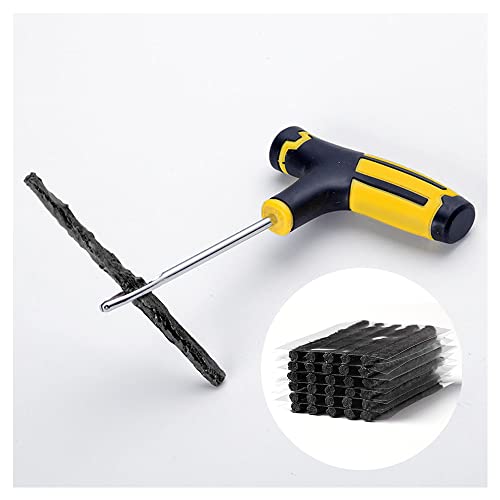 OFBAND 30PCS 4" Car Heavy Duty Tire Plugs,Black Tire Repair Plugs with Strong Viscosity for Fixing Flat Tire,Universal Rubber Tire Plug Kit Fits Car Truck SUV Motorcycle with Tubeless Tire
