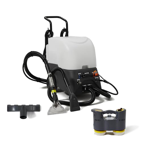 Dapper Commercial Carpet and Upholstery Extractor Cleaning Machine with Steam, Spray-Vacuum, Blower & Mite Remover. — Designed for Deep Cleaning. Dual Separate Circuit Power Cords - size: 3 Gal
