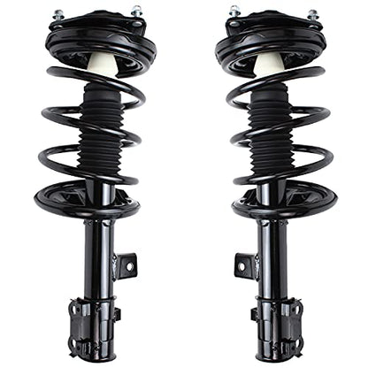 Detroit Axle - Front Struts for 2006-2010 Kia Optima 2007-2010 Magentis 2007-2011 Rondo, 2 Ready Suspension Struts w/Coil Spring Assembly 2008 2009 Replacement Quick Install Ready Strut Shock - size: 171135_171136/PAIR