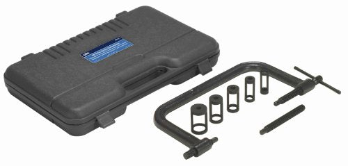 OTC 4842 Heavy Duty Valve Spring Compressor - Features a Heavy-Duty C-Frame with 9" Opening and 5" Throat and 16mm, 19mm, 23mm, 25mm, and 30mm Valve Spring Retainer Adapters