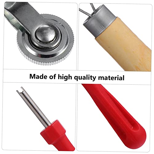 Zerodeko 2Pcs Tire Patch Roller Set with Handle Durable Tire Repair Tools for Cars Bikes Motorcycles Ergonomic Design for Efficient Patching and Valve Core Removal