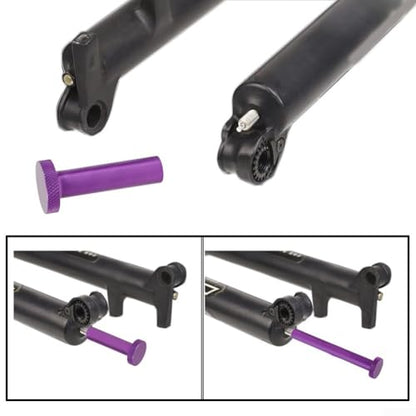 Bike Fork Damper Removal Tool Aluminium Alloy Lower Leg Extractor Compatible With FOX 32/34/36/38/40 Series Shock Absorber Side Maintenance Repair Kit(A 57mm*M8) - size: A 57mm*M8