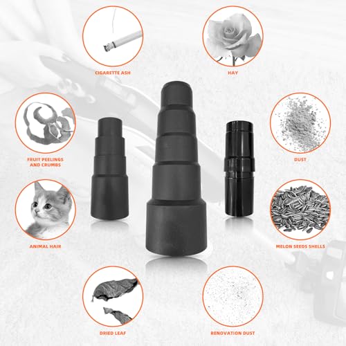 10 Pcs Universal Shop Vac Vacuum Hose Adapter Reducer Attachment Set Converter, 1-1/4 Inch to 1-3/8 Inch to 1-1/2 Inch, Reducer 32mm to 35mm; 32mm to 38mm, 32mm to 45mm, 1 3/8 inch to 1 1/4 inch