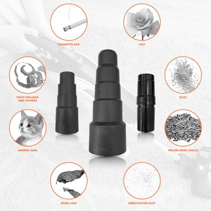 10 Pcs Universal Shop Vac Vacuum Hose Adapter Reducer Attachment Set Converter, 1-1/4 Inch to 1-3/8 Inch to 1-1/2 Inch, Reducer 32mm to 35mm; 32mm to 38mm, 32mm to 45mm, 1 3/8 inch to 1 1/4 inch