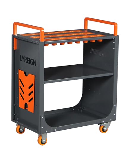 CNC Tool cart, CNC Trolley is Suitable for Warehouses and CNC Machining Centers, Gray, Non-Slip and Scratch-Resistant, CNC Tool Rack HSK50-30CAP - size: HSK50-30CAP
