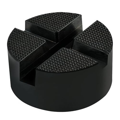 Floor Jack pad,Car Pinch Weld Jack Pad Adapter Upgraded Universal X-Slot Rubber Pad Frame Rail Adapter 1Pack (Size 3.9in Wide * 1.9in Thick)