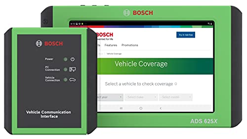 Bosch 3975 ADS 625x Next Generation Diagnostic Scan Tool with 10” High-Res Display, Full ADAS Capability, Wireless VCI, Multipurpose Docking Station, and Much More - size: 625X