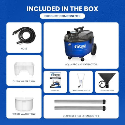 Portable Carpet Cleaner Extractor Cleaning Vacuum Machine - Powerful/Lightweight/Perfect for Mobile Auto Detailing | Car Detail/Upholstery/Home/Clean Spot/Tool/Supply/Shampooer/Spotter by Aqua Pro Vac