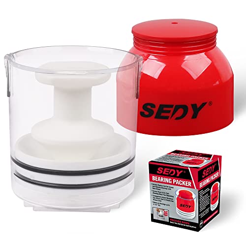 Premium Bearing Packer Kit, Handy Wheel Bearing Packer Tool Portable Wheel Bearing Grease Packer, Effortlessly Flushes Old Grease and Repacks Wheel Bearings