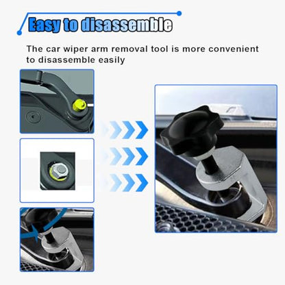 BDZMC Wiper Arm Removal Tool Kit, Adjustable Arm Bearing Remover, Battery Terminal Puller Tool, Windshield Wiper Arm Puller Remove Tools, Battery Terminal & Wiper Arm Repair Tools (2PCS) - size: 2PCS