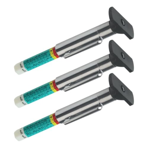 3pcs Tire Depth Gauge Tool for Accurate Tire Tread Measurement, Portable and Reusable Stainless Steel and Abs Material, for Vehicle and Car Maintenance