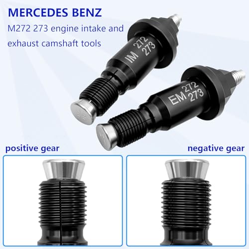 ZKTOOL Engine Timing Gear Camshaft Adjustment Tool Kit Compatible with Mercedes-Benz M272 M273 M276 M278, Prevents Tooth Jumping, Non-Destructive Rotation Angle, Real Car Test