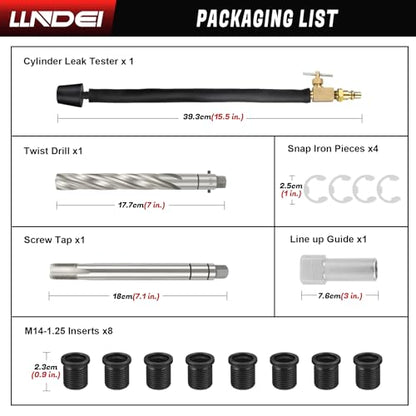 LLNDEI Spark Plug Thread Repair Kit, 38900 Two Valve Ford Triton Tool