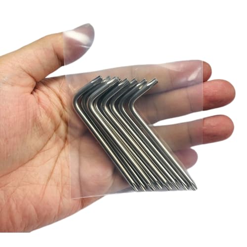 8pcs T20 Torx Bit T20 Anti Tamper Proof Torx Star Key Bit Wrench,Golf wrench Golf driver tool T 20 torx key set,allen keys drill bit set L-Shape,S2 Steel tamper proof torx bit set
