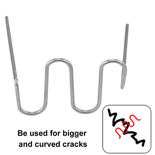 600pcs 0.8mm Car Hot Staples Welding Staples, Keenso Bumper Repair Pre Cut Bodywork Plastic Welding Staples Repair Tool Kit (Wave Shape)