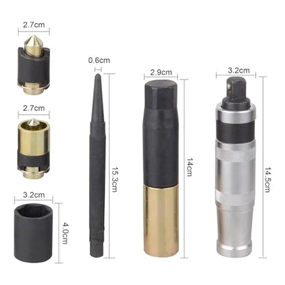 DAYUAN Master Locking Wheel Nut Remover, Wheel Lug Nut Removal Tool | Wheel Lug Nut Removal Tool Set, Removes Rounded & Locking Lug Nuts, Cr-Mo Steel, Reverse Spiral Design