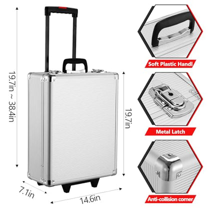 TLGREEN 799pcs Mechanic Tool Set with Aluminum Trolley Case,Home Repair Tool kit,Complete Tool Box Set for Home,Automotive,Dorm,Garage - color: Silver
