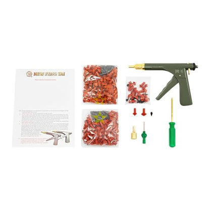 TFCFL Tire Plug Gun Mushroom Tire Plug Kit, Car Auto Tire Plugger Tubeless Tire Wheel Repair Gun Kit w/Plug Rubber Plugging, Portable Car Tire Motorcycle Tire Plugger