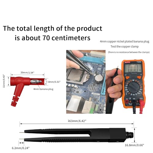 13pcs 4mm Banana PlugTest Leads Kit Digital Electrical Test Probes Set Fully Insulated Alligator Clips Test Tweezer Wire-Piercing Back Probe Pin 0079 - style: 13pcs
