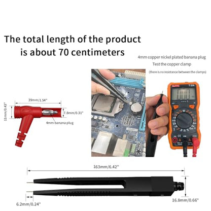 13pcs 4mm Banana PlugTest Leads Kit Digital Electrical Test Probes Set Fully Insulated Alligator Clips Test Tweezer Wire-Piercing Back Probe Pin 0079 - style: 13pcs