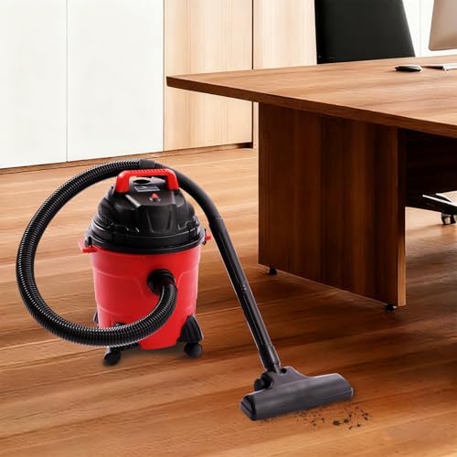 2.65 Gallon Wet Dry Shop Vac, Powerful Suction Shop Vacuum with Attachments, Portable Heavy-Duty Shop Vacuum 3 in 1 Function for House, Garage & Workshop