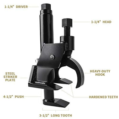 Manual Tire Bead Breaker Adjustable Hammer Tire Changer for ATV Tire Operation Tool Car Repair - color: Black
