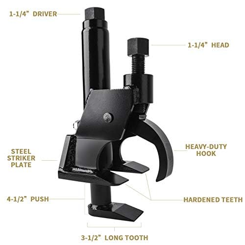 Manual Tire Bead Breaker Adjustable Hammer Tire Changer for ATV Tire Operation Tool Car Repair - color: Black