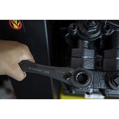 Crescent 2 Piece X6™ 4-in-1 Black Oxide Spline Ratcheting SAE Wrench Set - CX6DBS2 - size: SAE