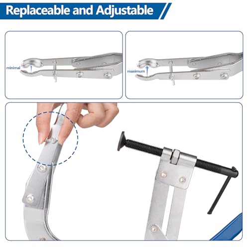 8inch Valve Spring Compressor, Valve Spring Compressor Tools, Valve Compressor Tool, Multi-Function Spring Pulling and Dismantling Tool, Suitable for Most Cars