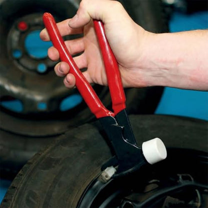 CKAuto Wheel Balancing Weight Plier Hammer Tool with Plastic Jaws for Wheel Weights Clip On(Upgraded Version) - size: upgraded