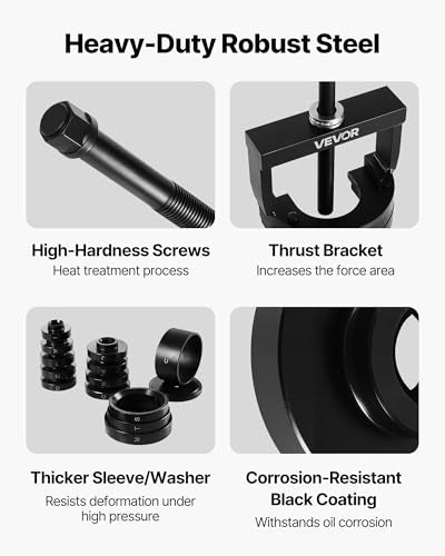 VEVOR Master Wheel Hub & Bearing Remover & Installer Kit, Fits Most Front-Wheel Drive Vehicles, Front Wheel Bearing Removal Tool, Wheel Bearing Installer Kit, Easy Bearing Swaps with No Press Required