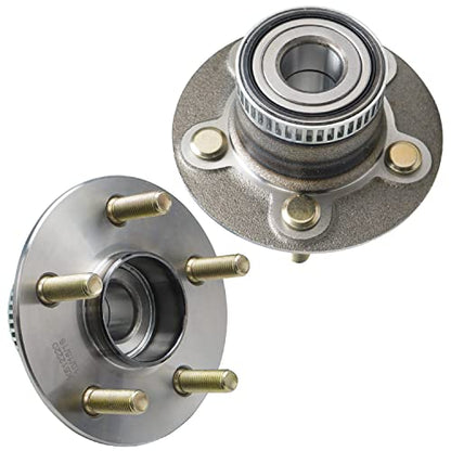 Detroit Axle - Rear 2pc Wheel Bearing Hubs for Dodge Stratus Plymouth Breeze Chrysler Sebring Cirrus, 2 Wheel Bearing and Hubs Assembly Replacement - style: 512220 x2/Pair