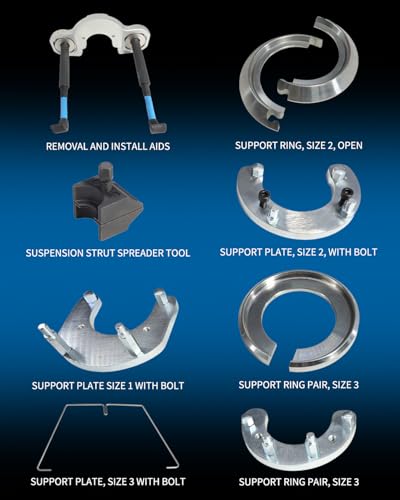 DPTOOL McPherson Suspension Struts Removal and Install aid Tool Kit Universal Suspension Strut Split Hub Steering Knuckle Spreader Tool Compatible with Vw Audi