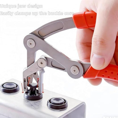 Car Clip Pliers & Trim Removal Tool, Spring-Loaded Fastener Rivet Remover for Auto Door Panels, Interior & Exterior Trim, Mechanic, Damage-Free Disassembly