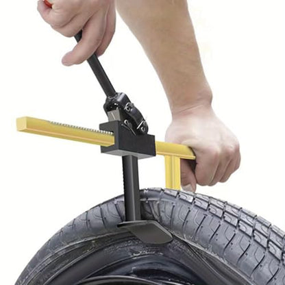 Small Manual Tire Changer & Bead Breaker Tool (Max 180mm/7), Portable Motorcycle Tire Removal Tool for E-Bike, Scooter & ATV, Heavy Duty Steel Rim Protector & Bead Buster
