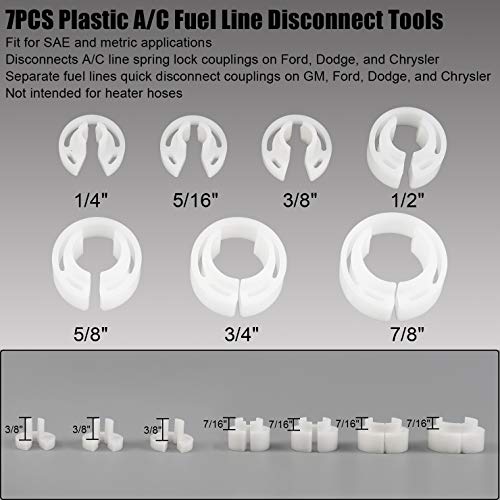 YSTOOL Master Quick Disconnect Tools 22PCS Kit for Automotive AC Line Fuel Hose and Transmission Oil Cooler Tube to Repair Fuel Pump Fuel Filter, Compatible with GM Ford Dodge Mazda and Chrysler