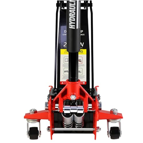 Professional Heavy Duty Hydraulic Floor Jack, 2.5 Ton (5500lb) Capacity, Red, Compatible with Car, Truck, SUV, Steel, Hydraulic, 3.5"-19.5" Lift Range - color: Lift 3.5"-19.5" 2.5 Ton(5,500lb) Red Steel