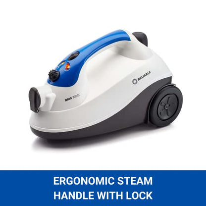 Brio 220CC Canister Steam Cleaner - Steamer for Cleaning Tile, Grout, Hardwood Floor, Freshens Carpet, Cars and Automobiles with 65 PSI Pressure